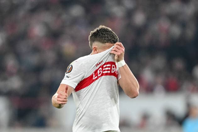Ermedin DemiroviÄ‡ VfB Stuttgart gestures during the UEFA Europa League 2025 26 League Phase MD8 match between VfB Stuttgart and BSC Young Boys at Stuttgart Arena on January 29, 2026 in Stuttgart, Germany Photo by Harry Langer DeFodi Images