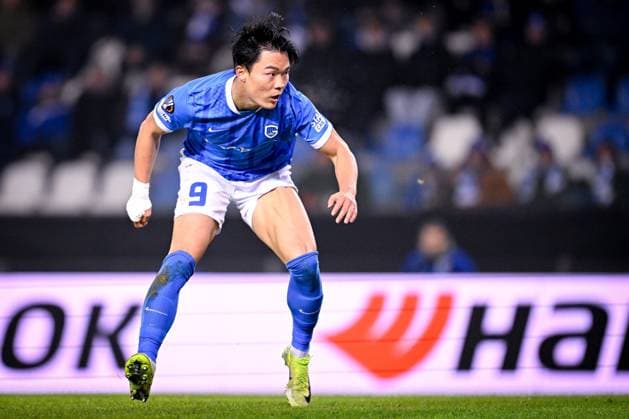 KRC Genk v Malmo - UEFA Europa League GENK, BELGIUM - JANUARY 29 : Oh Hyeon-Gyu forward of KRC Genk during the UEFA Europa League 2025 26 League Phase MD8 match between KRC Genk and Malmo on January 29, 2026 in Genk, Belgium, 29 01 2026  Copyright: xTomasxSiskx