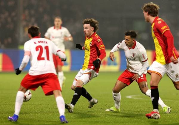 Jakob Breum of Go Ahead Eagles during the match Go Ahead Eagles vs Braga at the De Adelaarshorst for the UEFA Europa League season 2025 2026 in DEVENTER, Netherlands on 29 january 2026 Photo by Peter Lous EYE4IMAGES
