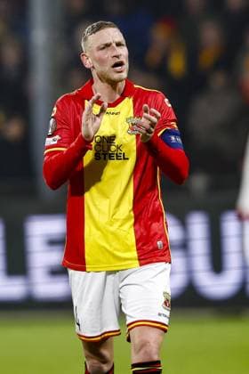 DEVENTER , 29-01-2026 , Stadium De Adelaarshorst , season 2025 2026 , UEFA Europa League League phase . match between Go Ahead Eagles and SC Braga, Picture shows GA Eagles player Joris Kramer Go Ahead Eagles - Braga  x201172043x Copyright: