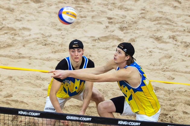 STOCKHOLM, SWEDEN 20260129 Swedens Jacob Hölting Nilsson during the beach volleyball competition Stockholm Beach 2026, an official competition in the international Queen King of the Court series, at Avicii Arena in Stockholm STOCKHOLM SWEDEN x60160x  Copyright: xStefanxJerrevang TTx STOCKHOLM BEACH 2026