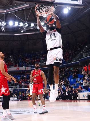 Bruno Fernando (Partizan Mozzart Bet Belgrade) during EA7 Emporio Armani Milano vs Partizan Belgrado, Basketball Euroleague match in Assago (MI), Italy, January 29 2026  Copyright: xSavinoxPaolella IPAxSportx xipa-agency.netx xx IPA_70718090 IPA_Agency_IPA70718090