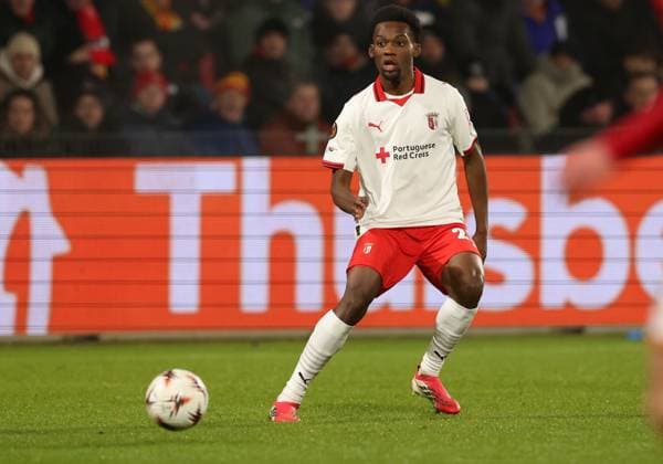 Jean Baptiste Gorby of Braga during the match Go Ahead Eagles vs Braga at the De Adelaarshorst for the UEFA Europa League season 2025 2026 in DEVENTER, Netherlands on 29 january 2026 Photo by Peter Lous EYE4IMAGES
