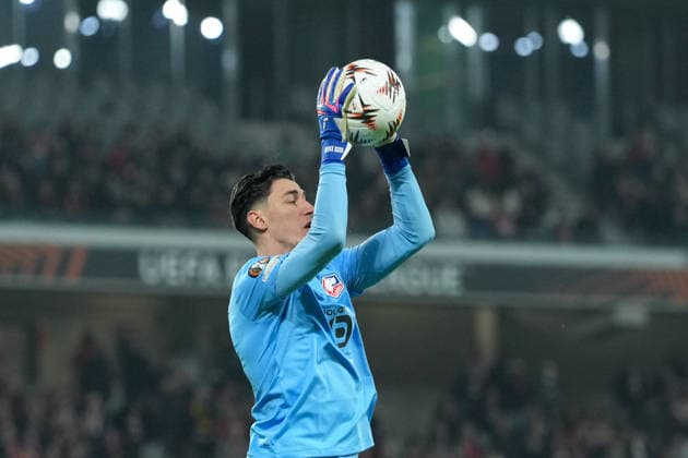 Berke Özer Berke Oezer OSC Lille, 01 on the ball , France, Football, UEFA Europa League, Matchday 8, League phase, 2025 2026, OSC Lille vs SC Freiburg, 29 01 2026, Stade Pierre Mauroy, Lille, France Lille Stade Pierre Mauroy DÃ partements Nord, Hauts de Fra France Copyright: xArnexAmbergx