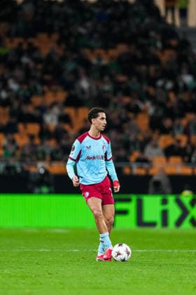 Fußball, EuroLeague, Real Betis Sevilla - Feyenoord Rotterdam #4 UEFA Europa League: Real Betis v Feyenoord Sevilla - Oussama Targhalline of Feyenoord during the eighth match of the UEFA Europa League 2025 2026. The match is set between Real Betis Balompie and Feyenoord at Estadio La Cartuja on 29 January 2026 in Sevilla, Spain. Copyright: xTomxBodex