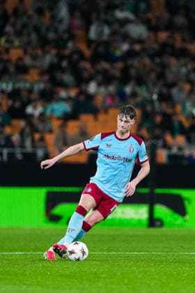 Fußball, EuroLeague, Real Betis Sevilla - Feyenoord Rotterdam #4 UEFA Europa League: Real Betis v Feyenoord Sevilla - Thijs Kraaijeveld of Feyenoord during the eighth match of the UEFA Europa League 2025 2026. The match is set between Real Betis Balompie and Feyenoord at Estadio La Cartuja on 29 January 2026 in Sevilla, Spain. Copyright: xTomxBodex