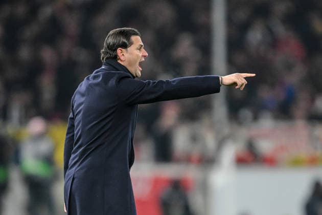 Coach Gerardo Seoane BSC Young Boys gestures during the UEFA Europa League 2025 26 League Phase MD8 match between VfB Stuttgart and BSC Young Boys at Stuttgart Arena on January 29, 2026 in Stuttgart, Germany Photo by Harry Langer DeFodi Images
