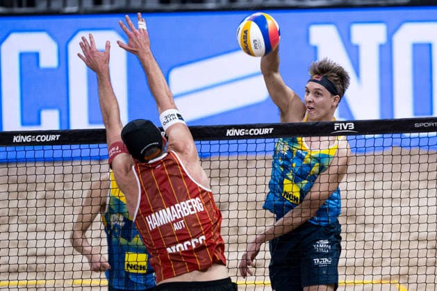 260129 Swedens Jonatan Hellvig during Stockholm Beach 2026 on January 29, 2026 in Stockholm  Copyright: EMMAxWALLSKOG BB260129EW087