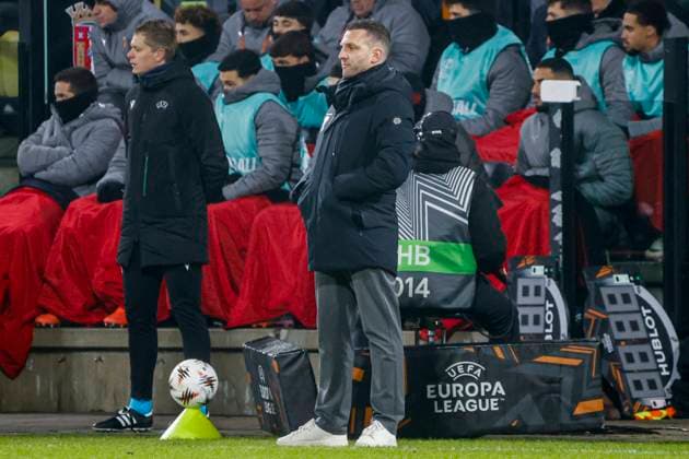 head coach Melvin Boel of Go Ahead Eagles looks on Go Ahead Eagles v SC Braga, UEFA Europa League 2025 26 League Phase MD8, Go Ahead Eagles v SC Braga, Stadion De Adelaarshorst, January 29, 2026, Deventer, Netherlands.