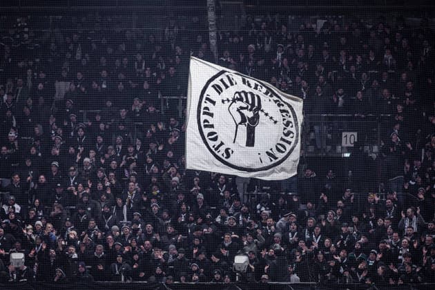 STURM GRAZ - BRANN BERGEN Fans of Sturm during the league phase of UEFA Europa league football match between SK Sturm Graz and SK Brann Bergen. Graz, Austria, January 29, 2026. Photo by Branislav Racko Copyright: xx 080A0013