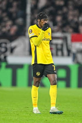 Joel Monteiro BSC Young Boys gestures during the UEFA Europa League 2025 26 League Phase MD8 match between VfB Stuttgart and BSC Young Boys at Stuttgart Arena on January 29, 2026 in Stuttgart, Germany Photo by Harry Langer DeFodi Images