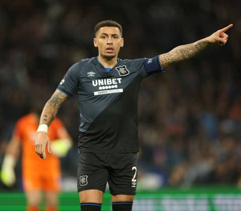 Rangers captain James Tavernier during UEFA Europa League league phase match at Estadio do Dragao, Porto. Porto v Rangers - UEFA Europa League - Estadio do Dragao, Portugal - 29 Jan 2026Porto Estadio do Dragao Portugal EDITORIAL USE ONLY  Copyright: xRangersxFC Shutterstockx 16488595ac