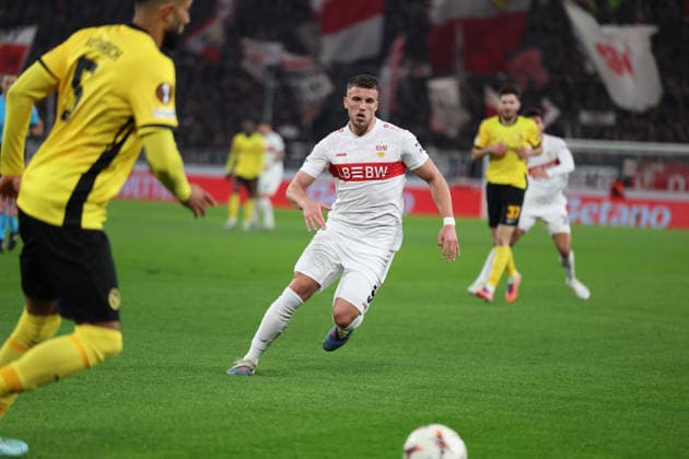 29 01 2026, xrekx, Football UEFA Europa League, VfB Stuttgart Young Boys Bern v l Ermedin Demirovic VfB Stuttgart DFL DFB REGULATIONS PROHIBIT ANY USE OF PHOTOGRAPHS as IMAGE SEQUENCES and or QUASI VIDEO Stuttgart