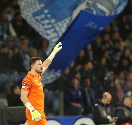 Rangers goalkeeper Jack Butland during UEFA Europa League league phase match at Estadio do Dragao, Porto. Porto v Rangers - UEFA Europa League - Estadio do Dragao, Portugal - 29 Jan 2026Porto Estadio do Dragao Portugal EDITORIAL USE ONLY  Copyright: xRangersxFC Shutterstockx 16488595r