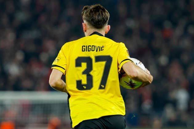 Armin Gigovic BSC Young Boys, 37 after the 1 1 , Germany, Football, UEFA Europa League, Matchday 8, 2025 2026, VfB Stuttgart vs Young Boys Bern, 29 01 2026, Stuttgart MHP Arena Germany Copyright: xGrantxHubbsx