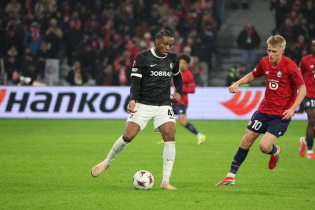 FOOTBALL : LOSC Lille vs Freiburg - UEFA Europa League - 29 01 2026 Bruno OGBUS (SC Freiburg) lors du match LOSC Lille vs Freiburg, UEFA Europa League phase de ligue, Decathlon Arena stade Pierre Mauroy, le 29 janvier 2026 - photo Laurent Sanson PsnewZ  Copyright: xLaurentxSANSONx xPsnewZx