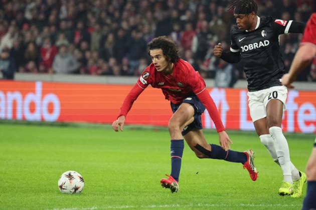 FOOTBALL : LOSC Lille vs Freiburg - UEFA Europa League - 29 01 2026 Ayyoub BOUADDI (LOSC Lille) lors du match LOSC Lille vs Freiburg, UEFA Europa League phase de ligue, Decathlon Arena stade Pierre Mauroy, le 29 janvier 2026 - photo Laurent Sanson PsnewZ  Copyright: xLaurentxSANSONx xPsnewZx