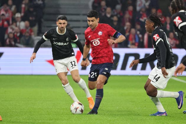 FOOTBALL : LOSC Lille vs Freiburg - UEFA Europa League - 29 01 2026 Benjamin ANDRE (LOSC Lille) lors du match LOSC Lille vs Freiburg, UEFA Europa League phase de ligue, Decathlon Arena stade Pierre Mauroy, le 29 janvier 2026 - photo Laurent Sanson PsnewZ  Copyright: xLaurentxSANSONx xPsnewZx