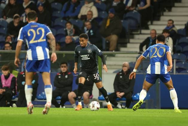 Jayden Meghoma of Rangers on the ball during UEFA Europa League league phase match at Estadio do Dragao, Porto. Porto v Rangers - UEFA Europa League - Estadio do Dragao, Portugal - 29 Jan 2026Porto Estadio do Dragao Portugal EDITORIAL USE ONLY  Copyright: xRangersxFC Shutterstockx 16488595ad