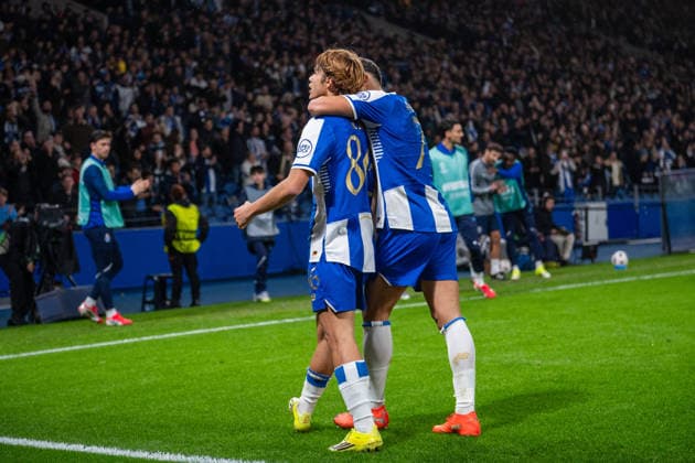January 29, 2026, Porto, Porto, Portugal: PORTO, PORTUGAL - JANUARY 29: RODRIGO MORA from FC Porto is seen celebrating his goal during the UEFA Europa League 2025 26 MD8 match between FC Porto and Rangers FC, at Estadio do Dragao on January 29, 2026 in Porto, Portugal Porto Portugal - ZUMAl192 20260129_zsp_l192_028 Copyright: xMiguelxLemosx