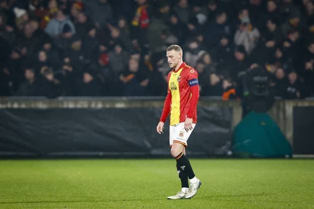 DEVENTER , 29-01-2026 , Stadium De Adelaarshorst , season 2025 2026 , UEFA Europa League League phase . match between Go Ahead Eagles and SC Braga, Picture shows GA Eagles player Joris Kramer Go Ahead Eagles - Braga  x201172271x Copyright:
