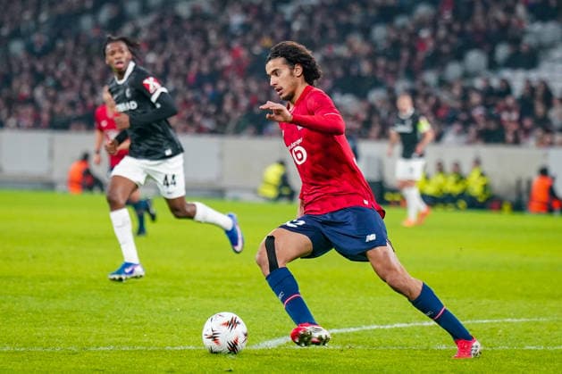 Football UEFA Europa League 2025 26, Matchday 8 OSC Lille vs SC Freiburg Stade Pierre Mauroy Lille, France Ayyoub Bouaddi OSC Lille, 32 Copyright: xJOERANxSTEINSIEKx