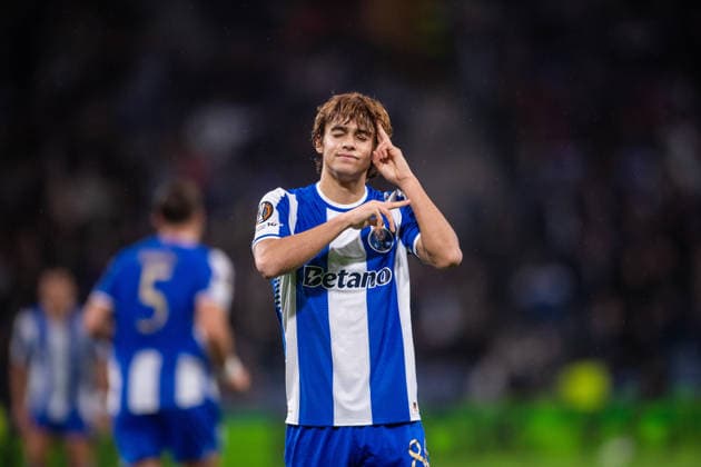 January 29, 2026, Porto, Porto, Portugal: PORTO, PORTUGAL - JANUARY 29: RODRIGO MORA from FC Porto is seen celebrating his goal during the UEFA Europa League 2025 26 MD8 match between FC Porto and Rangers FC, at Estadio do Dragao on January 29, 2026 in Porto, Portugal Porto Portugal - ZUMAl192 20260129_zsp_l192_036 Copyright: xMiguelxLemosx