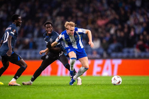 January 29, 2026, Porto, Porto, Portugal: PORTO, PORTUGAL - JANUARY 29: VICTOR FROHOLDT from FC Porto is seen on action during the UEFA Europa League 2025 26 MD8 match between FC Porto and Rangers FC, at Estadio do Dragao on January 29, 2026 in Porto, Portugal Porto Portugal - ZUMAl192 20260129_zsp_l192_038 Copyright: xMiguelxLemosx