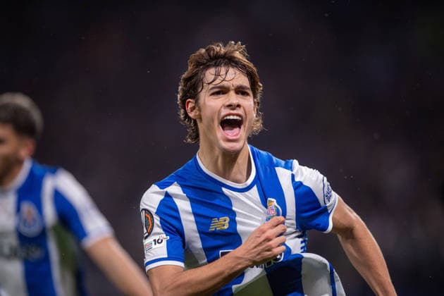 January 29, 2026, Porto, Porto, Portugal: PORTO, PORTUGAL - JANUARY 29: RODRIGO MORA from FC Porto is seen celebrating his goal during the UEFA Europa League 2025 26 MD8 match between FC Porto and Rangers FC, at Estadio do Dragao on January 29, 2026 in Porto, Portugal Porto Portugal - ZUMAl192 20260129_zsp_l192_041 Copyright: xMiguelxLemosx