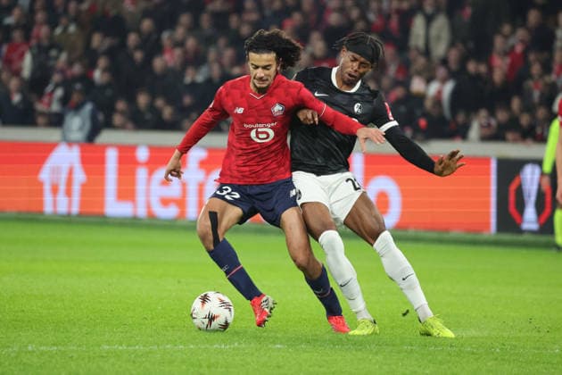 FOOTBALL : LOSC Lille vs Freiburg - UEFA Europa League - 29 01 2026 Ayyoub BOUADDI (LOSC Lille) lors du match LOSC Lille vs Freiburg, UEFA Europa League phase de ligue, Decathlon Arena stade Pierre Mauroy, le 29 janvier 2026 - photo Laurent Sanson PsnewZ  Copyright: xLaurentxSANSONx xPsnewZx