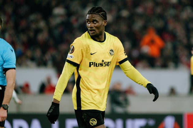 Chris Bedia Young Boys Bern, 29 misses a big chance, GER, VfB Stuttgart vs Young Boys Bern, Football, Europa League, Matchday 8, 2025 2026 season, 29 01 2026, GER, VfB Stuttgart vs Young Boys Bern, Football, Europa League, Matchday 8, 2025 2026 season, 29 01 2026, Stuttgart Copyright: xEibner-Pressefoto EdwardxCheungx EP_ECG
