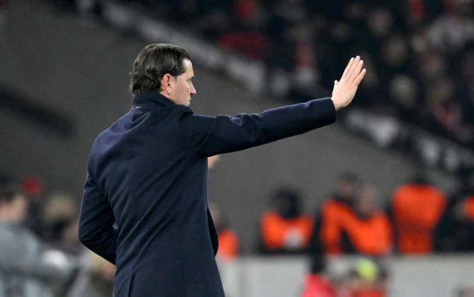 Coach Gerardo Seoane BSC Young Boys Bern on the sidelines Gesture Gesture VfB Stuttgart vs Young Boys Bern YB EUROPA LEAGUE EL 29 01 2026 DFL REGULATIONS PROHIBIT ANY USE OF PHOTOGRAPHS AS IMAGE SEQUENCES AND OR QUASI VIDEO VfB Stuttgart vs Young Boys Bern YB