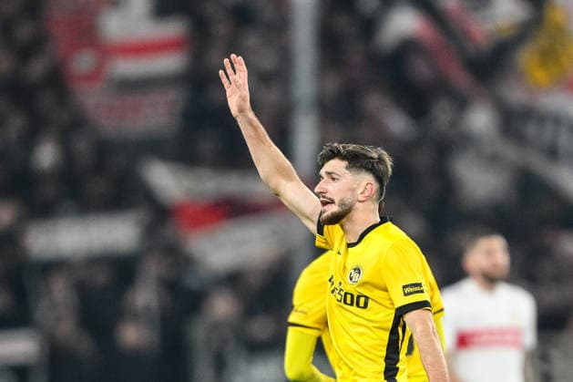 Armin Gigovic BSC Young Boys celebrates after scoring his team s first goal during the UEFA Europa League 2025 26 League Phase MD8 match between VfB Stuttgart and BSC Young Boys at Stuttgart Arena on January 29, 2026 in Stuttgart, Germany Photo by Harry Langer DeFodi Images
