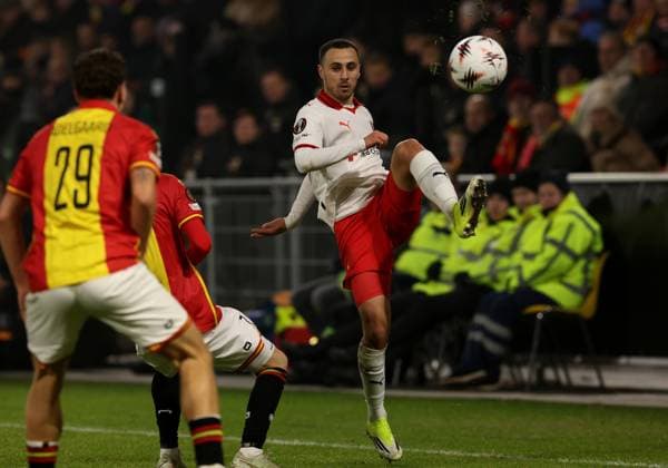 Leonardo Lelo of Braga during the match Go Ahead Eagles vs Braga at the De Adelaarshorst for the UEFA Europa League season 2025 2026 in DEVENTER, Netherlands on 29 january 2026 Photo by Peter Lous EYE4IMAGES
