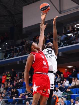 BASKET - Euroleague - EA7 Emporio Armani Milano vs Partizan Belgrado Tonye Jekiri (Partizan Mozzart Bet Belgrade) & Zack LeDay (EA7 Emporio Armani Olimpia Milano) during EA7 Emporio Armani Milano vs Partizan Belgrado, Basketball Euroleague match in Assago (MI), Italy, January 29 2026 Assago (MI) Italy  Copyright: xIPAxSport ABACAx
