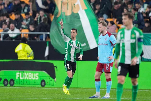 Fußball, EuroLeague, Real Betis Sevilla - Feyenoord Rotterdam #5 January 29, 2026, Sevilla, Sevilla, Spain: Antony of Real Betis Balompie celebrates a goal during the UEFA Europa League 2025 26 League Phase MD8 match between Real Betis Balompie and Feyenoord at La Cartuja stadium on January 29, 2026 in Seville, Spain. Sevilla Spain - ZUMAa181 20260129_zaa_a181_032 Copyright: xJoaquinxCorcherox