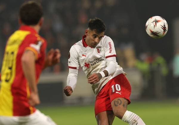 Rodrigo Zalazar of Braga during the match Go Ahead Eagles vs Braga at the De Adelaarshorst for the UEFA Europa League season 2025 2026 in DEVENTER, Netherlands on 29 january 2026 Photo by Peter Lous EYE4IMAGES