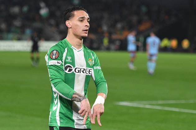 Fußball, EuroLeague, Real Betis Sevilla - Feyenoord Rotterdam #5 SEVILLA, 29-01-2026, Stadium La Cartuja, UEFA Football season 2025 2026, Europa League match between Betis Sevilla and Feyenoord. Pictures shows Betis player Antony celebration of the 2-0 Betis Sevilla - Feyenoord  x201172386x Copyright: