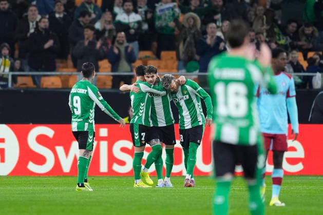 Fußball, EuroLeague, Real Betis Sevilla - Feyenoord Rotterdam #5 January 29, 2026, Sevilla, Sevilla, Spain: Abde Ezzalzouli of Real Betis Balompie celebrates a goal that was later disallowed during the UEFA Europa League 2025 26 League Phase MD8 match between Real Betis Balompie and Feyenoord at La Cartuja stadium on January 29, 2026 in Seville, Spain. Sevilla Spain - ZUMAa181 20260129_zaa_a181_038 Copyright: xJoaquinxCorcherox