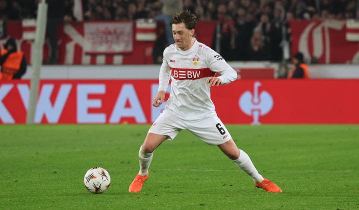 Stuttgart, Soccer Europa League , VfB Stuttgart vs BSC Young Boys Bern , Angelo Stiller VfB