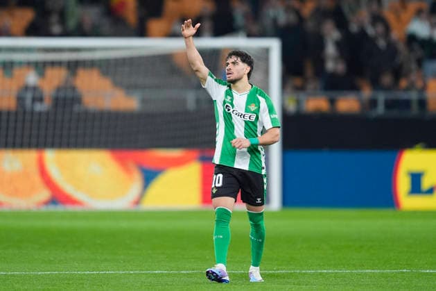 Fußball, EuroLeague, Real Betis Sevilla - Feyenoord Rotterdam #5 January 29, 2026, Sevilla, Sevilla, Spain: Abde Ezzalzouli of Real Betis Balompie celebrates a goal that was later disallowed during the UEFA Europa League 2025 26 League Phase MD8 match between Real Betis Balompie and Feyenoord at La Cartuja stadium on January 29, 2026 in Seville, Spain. Sevilla Spain - ZUMAa181 20260129_zaa_a181_039 Copyright: xJoaquinxCorcherox