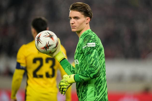 Soccer, UEFA Europa League, 20260129, VfB Stuttgart BSC Young Boys Bern In the picture goalkeeper Marvin KELLER Bern, 1 Stuttgart MHP Arena Baden Württemberg Germany Copyright: Passion2Press MarkusxFischerx
