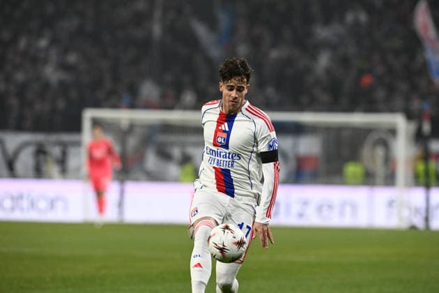 Football : Olympique Lyonnais v PAOK FC - UEFA Europa League 29 01 2026 Afonso Moreira of Lyon scoring goal during the UEFA Europa league match between Olympique Lyonnais and PAOK FC at Groupama Stadium Decines Charpieu Lyon France on January 29 2026 LYONFrance  Copyright: xMouradxAllilix