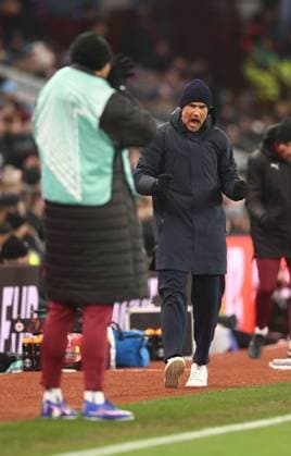 Thomas Letsch Manager of Red Bull Salzburg celebrates. Aston Villa v Red Bull Salzburg, UEFA Europa League, Group Stage, Football, Villa Park, Birmingham, UK - 29 Jan 2026Birmingham Villa Park United Kingdom EDITORIAL USE ONLY No use with unauthorised audio, video, data, fixture lists, club league logos or live services. Online in-match use limited to 120 images, no video emulation. No use in betting, games or single club league player publications. Copyright: xRyanxBrowne Shutterstockx 16445867bj