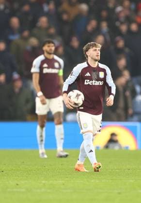Harvey Elliott of Aston Villa walks back to the center circle aftert the second goal. Aston Villa v Red Bull Salzburg, UEFA Europa League, Group Stage, Football, Villa Park, Birmingham, UK - 29 Jan 2026Birmingham Villa Park United Kingdom EDITORIAL USE ONLY No use with unauthorised audio, video, data, fixture lists, club league logos or live services. Online in-match use limited to 120 images, no video emulation. No use in betting, games or single club league player publications. Copyright: xRyanxBrowne Shutterstockx 16445867bk