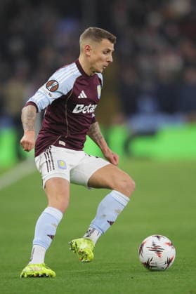 Aston Villa v Salzburg, Europa League Lucas Digne of Aston Villa during the Europa League match between Aston Villa and Salzburg at Villa Park, Birmingham, UK on 29 January 2026. Birmingham Villa Park West Midlands UK Editorial use only , Copyright: xAlunxRobertsx PSI-23649-0018