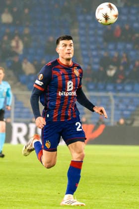 29 01 2026, Basel, St Jakob Park, Europa League FC Basel Viktoria Plzen, 24 Flavius Daniliuc Basel Basel St Jakob Park Basel Switzerland Copyright: xJustPictures.ch PascalxvonxBürenx jp-en-PaVoB-Pavo_Fotografie-01186