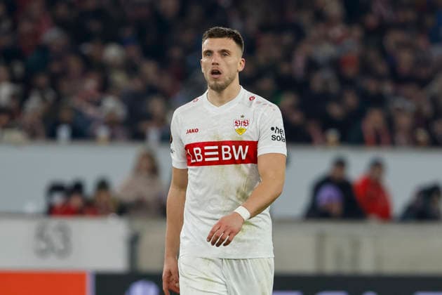 Ermedin Demirovic VfB Stuttgart, 09 , Germany, Football, UEFA Europa League, Matchday 8, 2025 2026, VfB Stuttgart vs Young Boys Bern, 29 01 2026, Stuttgart MHP Arena Germany Copyright: xGrantxHubbsx