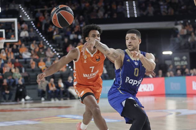 Valencia Basket v Maccabi Tel Aviv - EuroLeague VALENCIA, SPAIN - JANUARY 29: Gabriel Lundberg (0) of Maccabi in action during EuroLeague basketball match between Valencia Basket and Maccabi Rapyd Tel-Aviv in Valencia, Spain, on January 29, 2026. Jose Miguel Fernandez Anadolu Valencia Spain. Editorial use only. Please get in touch for any other usage.  Copyright: x2026xAnadoluxJosexMiguelxFernandezx