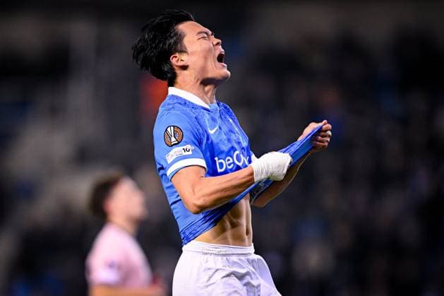 KRC Genk v Malmo - UEFA Europa League GENK, BELGIUM - JANUARY 29 : Oh Hyeon-Gyu forward of KRC Genk during the UEFA Europa League 2025 26 League Phase MD8 match between KRC Genk and Malmo on January 29, 2026 in Genk, Belgium, 29 01 2026  Copyright: xTomasxSiskx